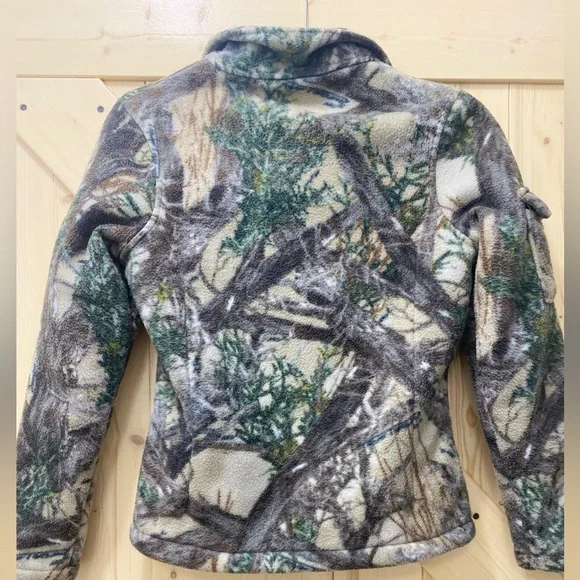 🥰😍Mossy True Timber Thick Fleeced Lined 4 Pocket Green Camouflage Warm Jacket - Picture 5 of 7